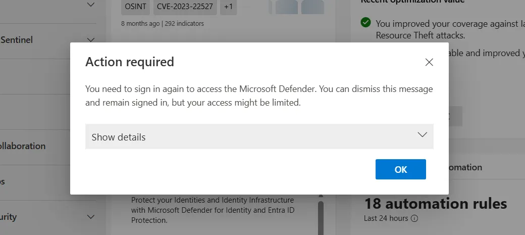 Session Expired Overlay